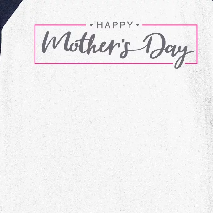 Happy Mother's Day Holiday Gift Baseball Sleeve Shirt