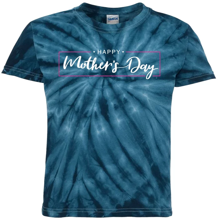 Happy Mother's Day Holiday Gift Kids Tie-Dye T-Shirt