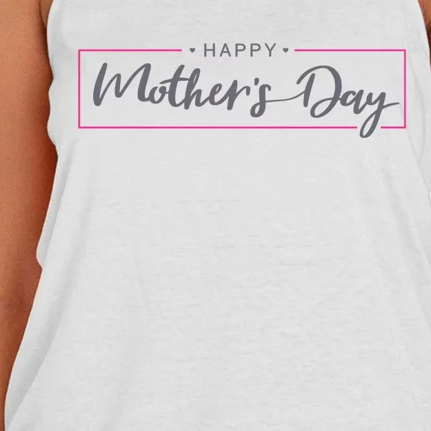 Happy Mother's Day Holiday Gift Women's Knotted Racerback Tank