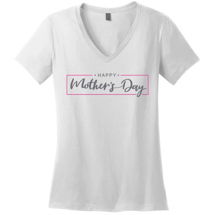 Happy Mother's Day Holiday Gift Women's V-Neck T-Shirt