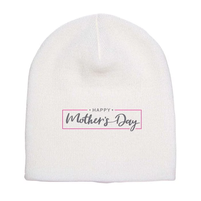 Happy Mother's Day Holiday Gift Short Acrylic Beanie