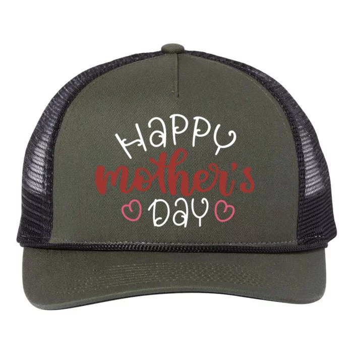 Happy Mothers Day Special Gift Retro Rope Trucker Hat Cap