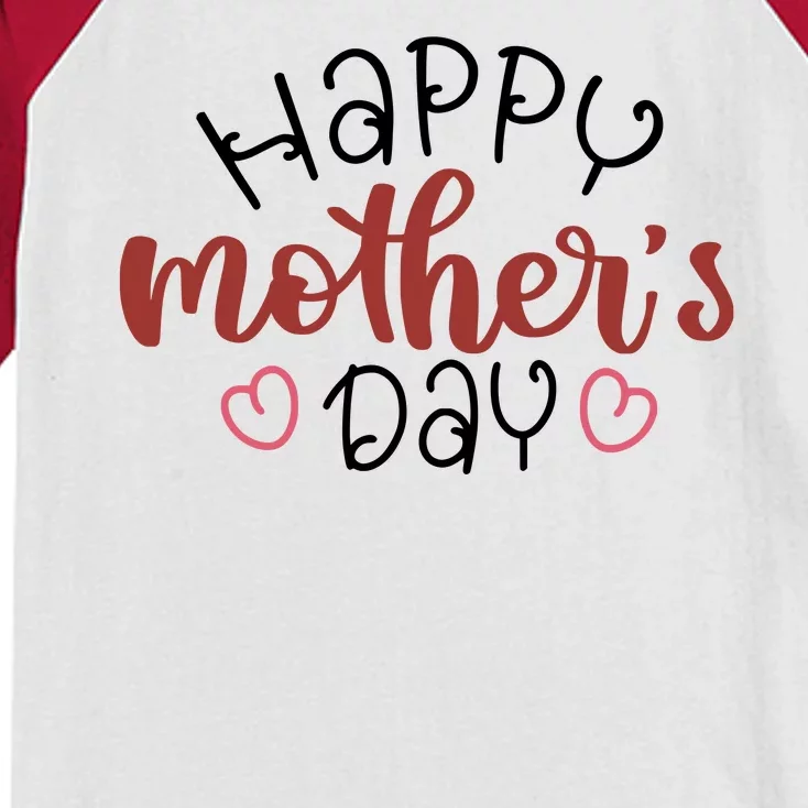 Happy Mothers Day Special Gift Kids Colorblock Raglan Jersey