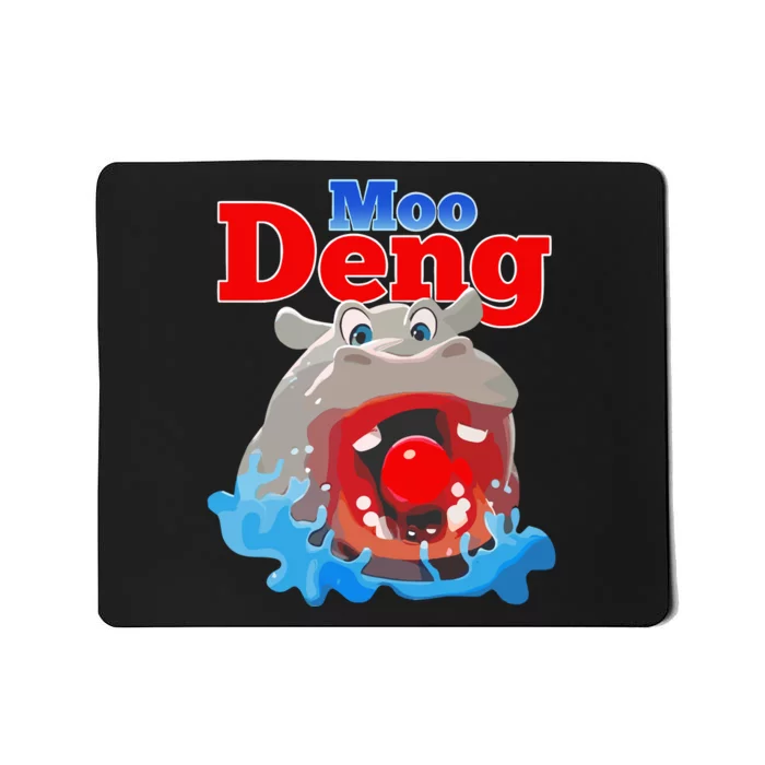 Hungry Moo Deng Mousepad