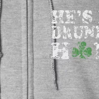 He's My Drunker Half Couples Irish St Patricks Day Women Full Zip Hoodie