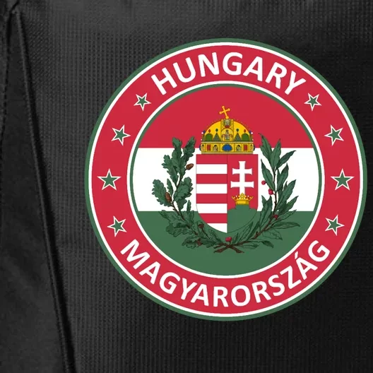 Hungary Magyarorszag Design With Flag Of Hungary And Coat Of Arms City Backpack