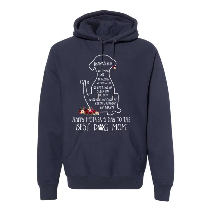 Happy Mother's Day Dog Mom Premium Hoodie