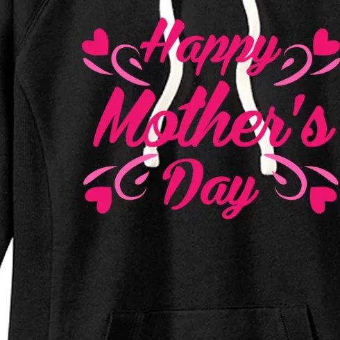 Happy Mothers Day Hearts Gift Women's Fleece Hoodie