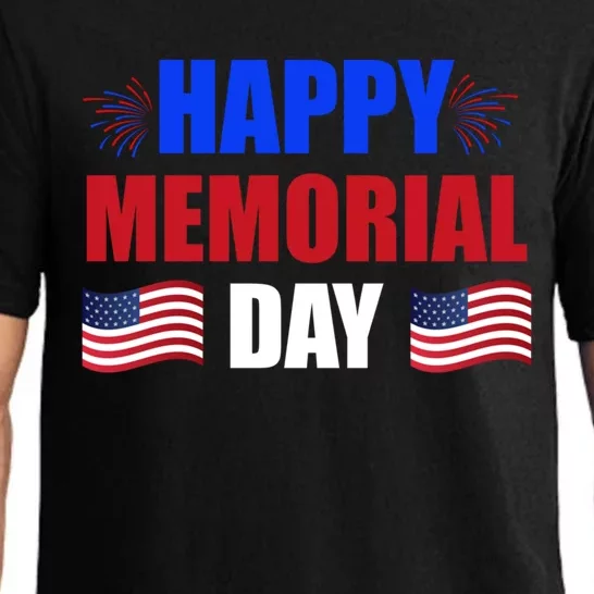 Happy Memorial Day Usa Flag Patriotic Independence Day Meaningful Gift Pajama Set