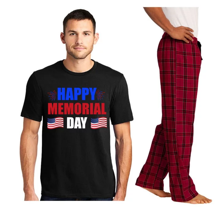 Happy Memorial Day Usa Flag Patriotic Independence Day Meaningful Gift Pajama Set