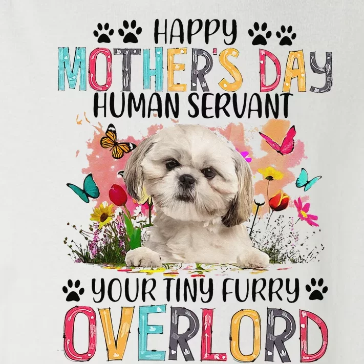 Happy Mother's Day Shih Tzu Dog Lover Flower Dogs Mama Toddler Long Sleeve Shirt