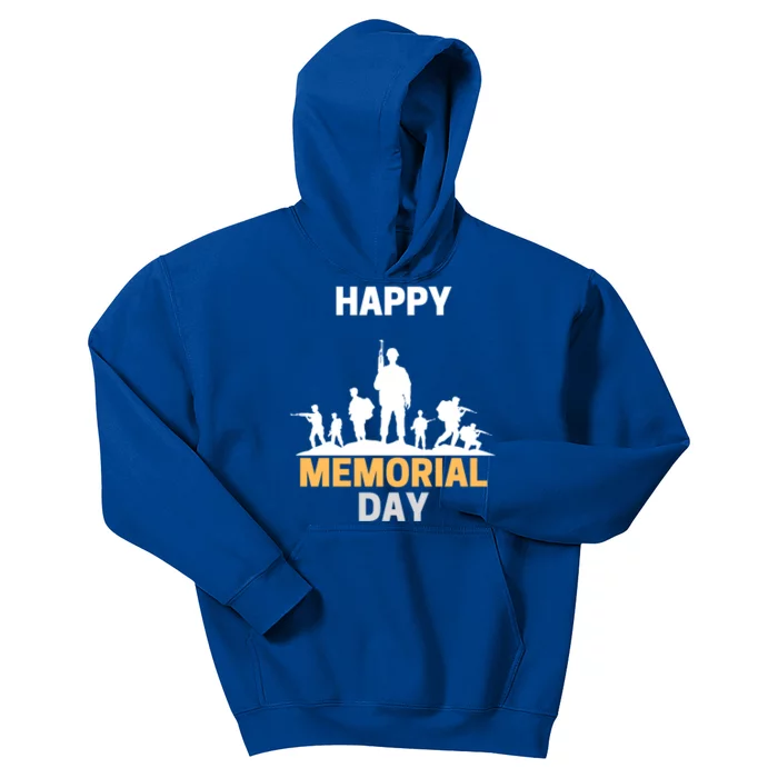 Happy Memorial Day Decoration Day Gift Kids Hoodie