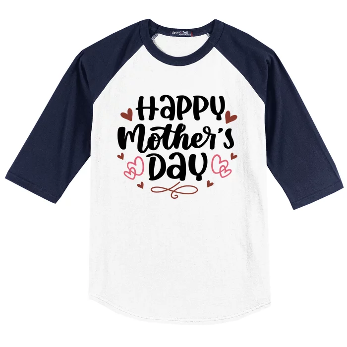 Happy Mother's Day Cute Gift For Mom Baseball Sleeve Shirt