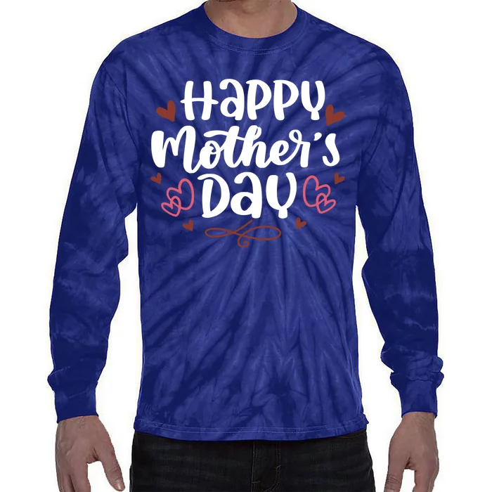 Happy Mother's Day Cute Gift For Mom Tie-Dye Long Sleeve Shirt