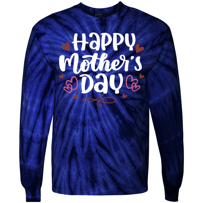 Happy Mother's Day Cute Gift For Mom Tie-Dye Long Sleeve Shirt