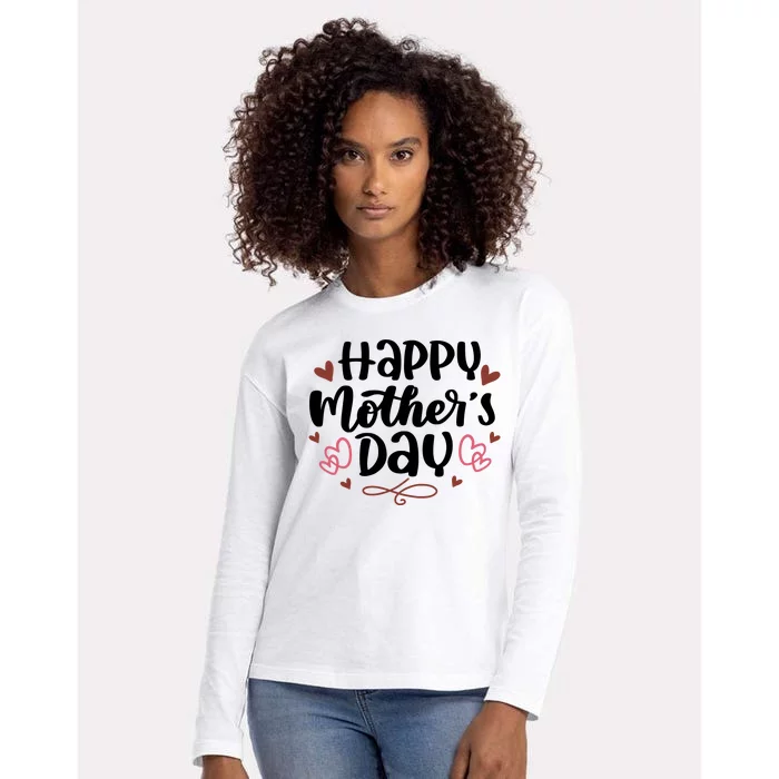 Happy Mother's Day Cute Gift For Mom Womens Cotton Relaxed Long Sleeve T-Shirt