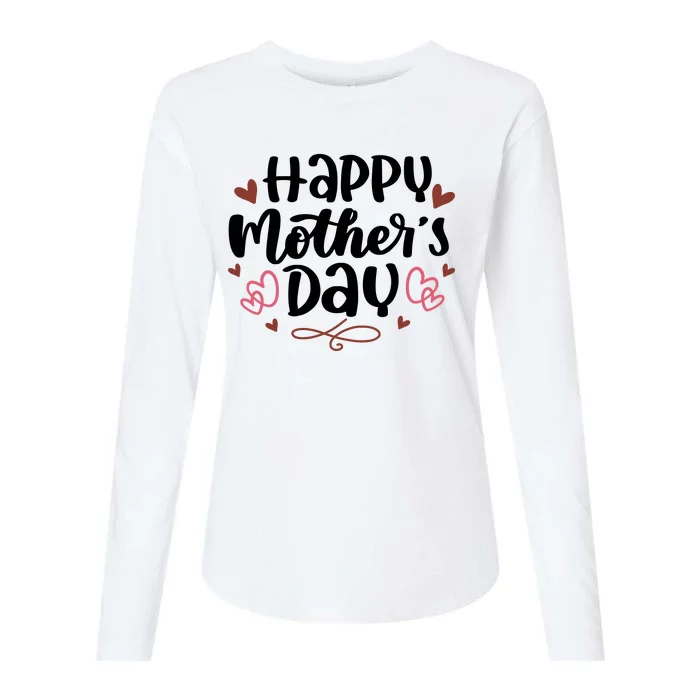 Happy Mother's Day Cute Gift For Mom Womens Cotton Relaxed Long Sleeve T-Shirt