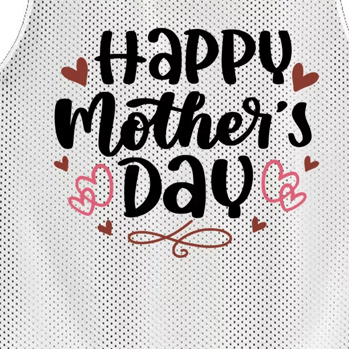 Happy Mother's Day Cute Gift For Mom Mesh Reversible Basketball Jersey Tank