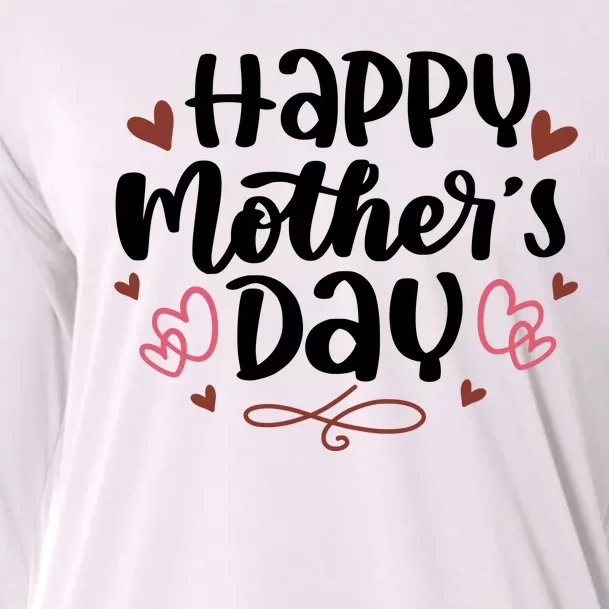 Happy Mother's Day Cute Gift For Mom Cooling Performance Long Sleeve Crew