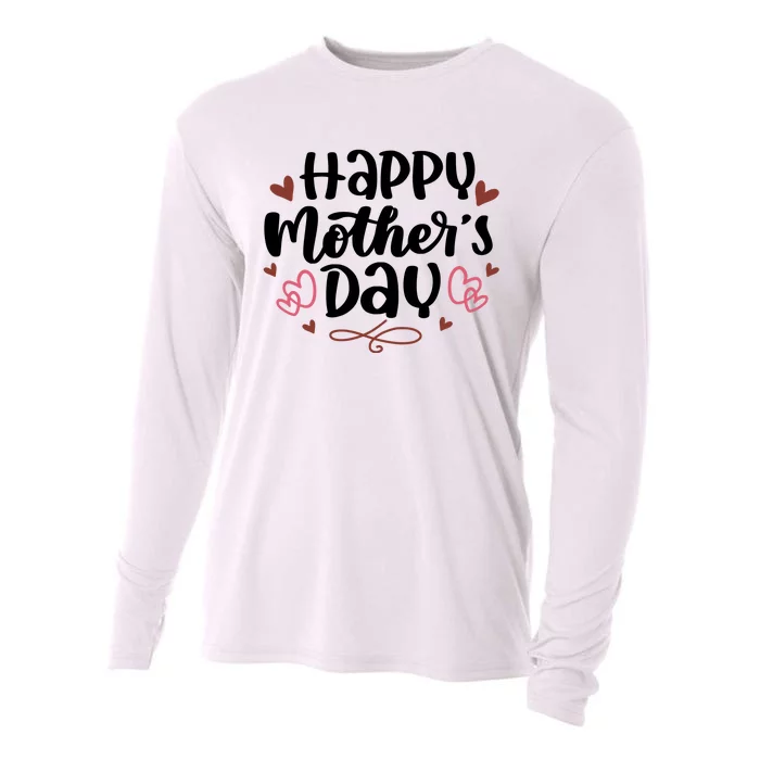 Happy Mother's Day Cute Gift For Mom Cooling Performance Long Sleeve Crew