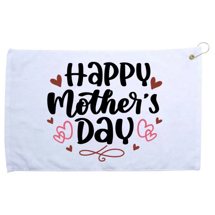 Happy Mother's Day Cute Gift For Mom Grommeted Golf Towel