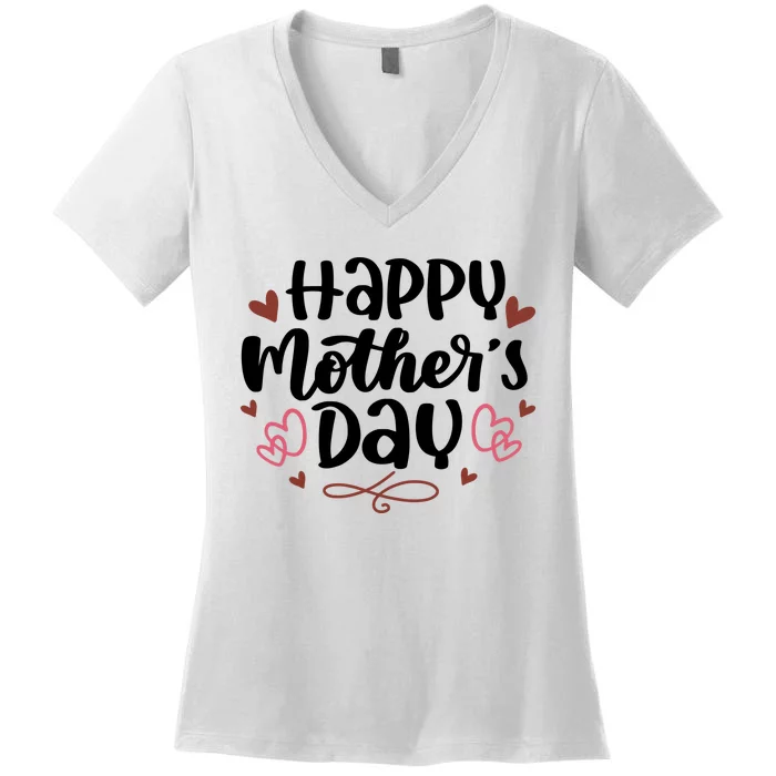 Happy Mother's Day Cute Gift For Mom Women's V-Neck T-Shirt