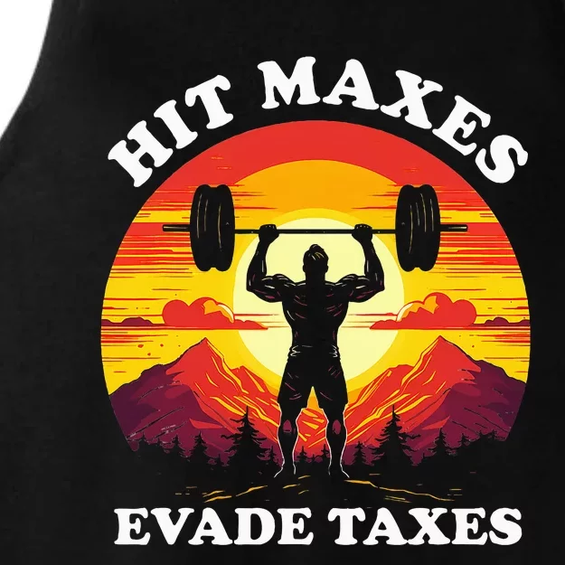 Hit Maxes Evade Taxes Ladies Tri-Blend Wicking Tank