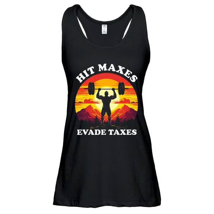 Hit Maxes Evade Taxes Ladies Essential Flowy Tank