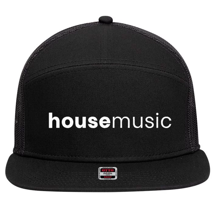 House Music Edm Dj Househead Chicago 7 Panel Mesh Trucker Snapback Hat