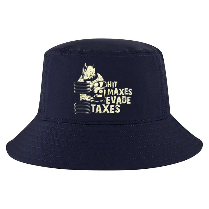 Hit Maxes Evade Taxes Weightlifting Bodybuilding Cool Comfort Performance Bucket Hat