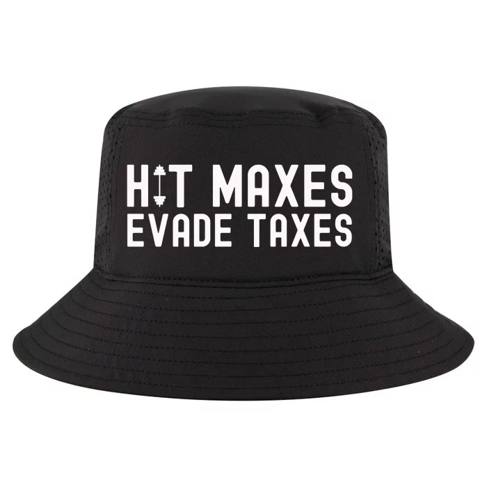 Hit Maxes Evade Taxes Gym Bodybuilding Cool Comfort Performance Bucket Hat