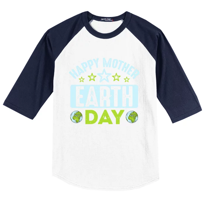 Happy Mother Earth Day Environtal Gift Baseball Sleeve Shirt