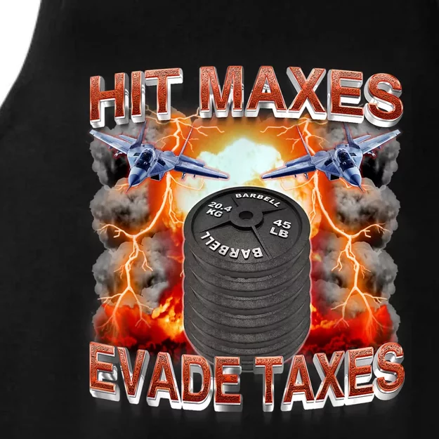 Hit Maxes Evade Taxes Ladies Tri-Blend Wicking Tank