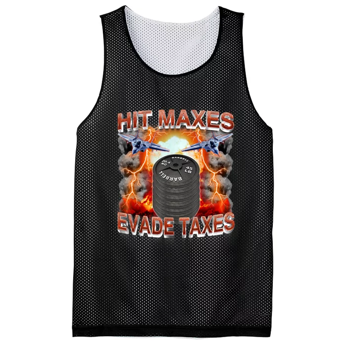 Hit Maxes Evade Taxes Mesh Reversible Basketball Jersey Tank