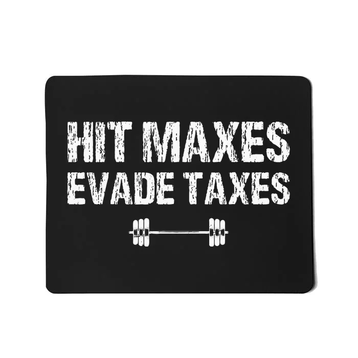 Hit Maxes Evade Taxes Funny Apparel Vintage Mousepad