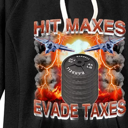 Hit Maxes Evade Taxes Women's Fleece Hoodie