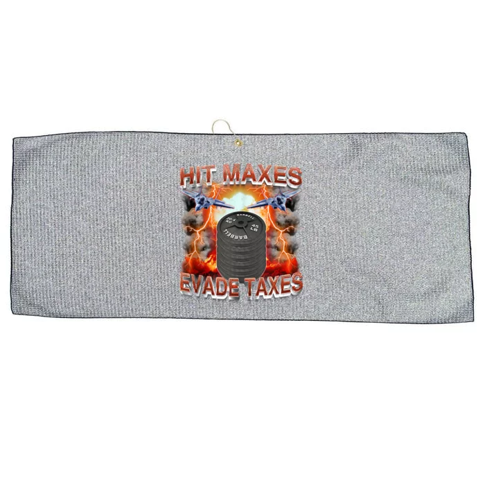 Hit Maxes Evade Taxes Large Microfiber Waffle Golf Towel