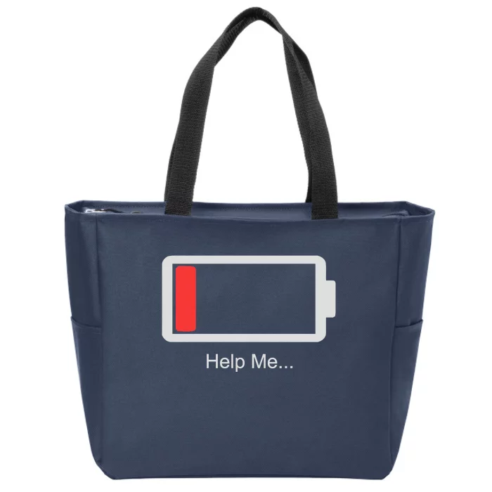 HELP ME Energy Low Zip Tote Bag