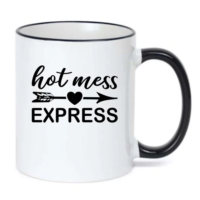 Hot Mess Express Funny Chaos Chaotic Life Mom Boss Ager Cute Gift Black Color Changing Mug