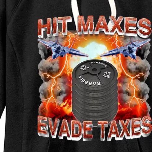 Hit Maxes Evade Taxes Women's Fleece Hoodie