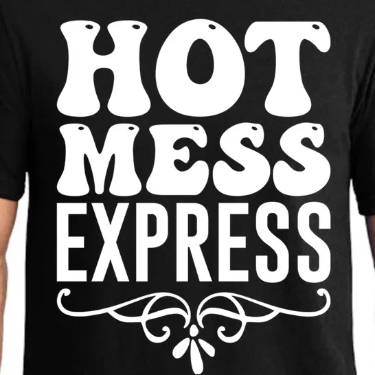 Hot Mess Express Mother's Day Gift Funny Mom Gift Pajama Set