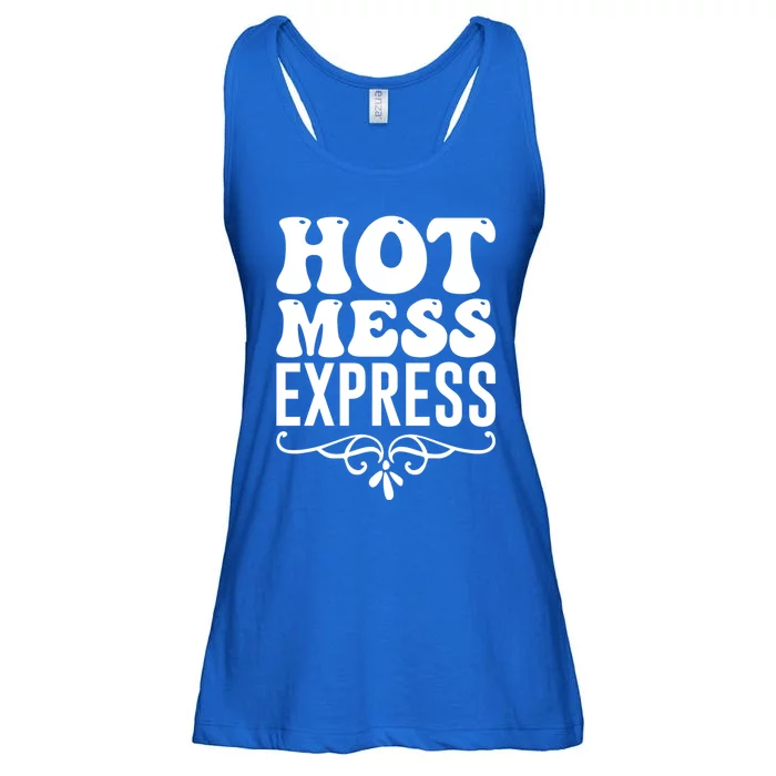 Hot Mess Express Mother's Day Gift Funny Mom Gift Ladies Essential Flowy Tank