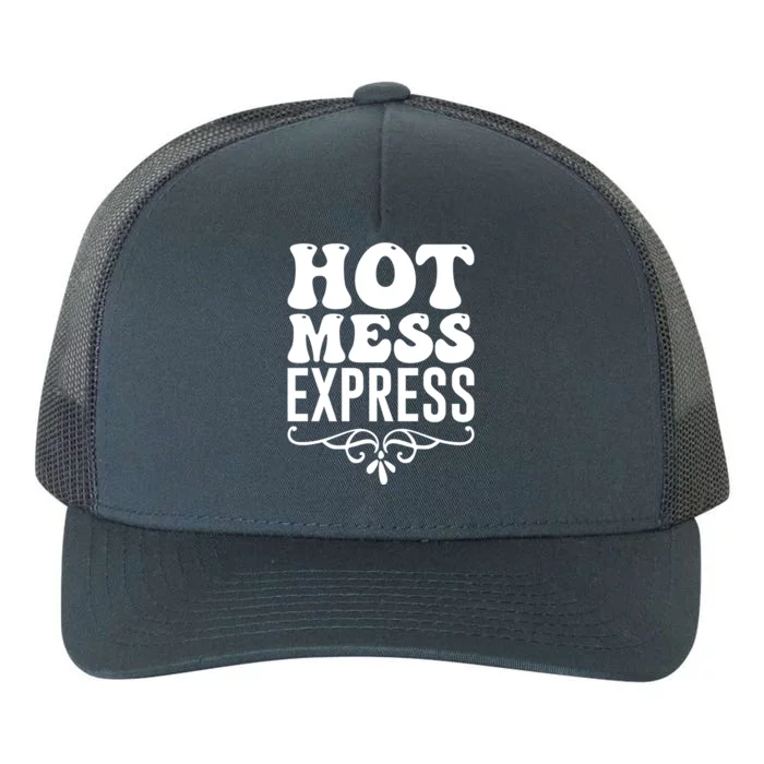 Hot Mess Express Mother's Day Gift Funny Mom Gift Yupoong Adult 5-Panel Trucker Hat