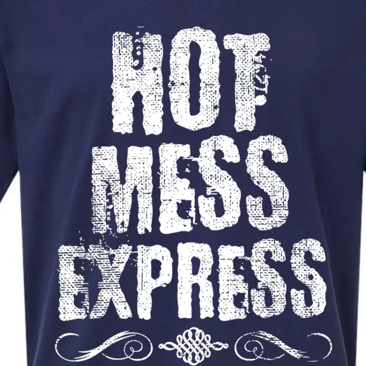 Hot Mess Express Scroll Gift Sueded Cloud Jersey T-Shirt