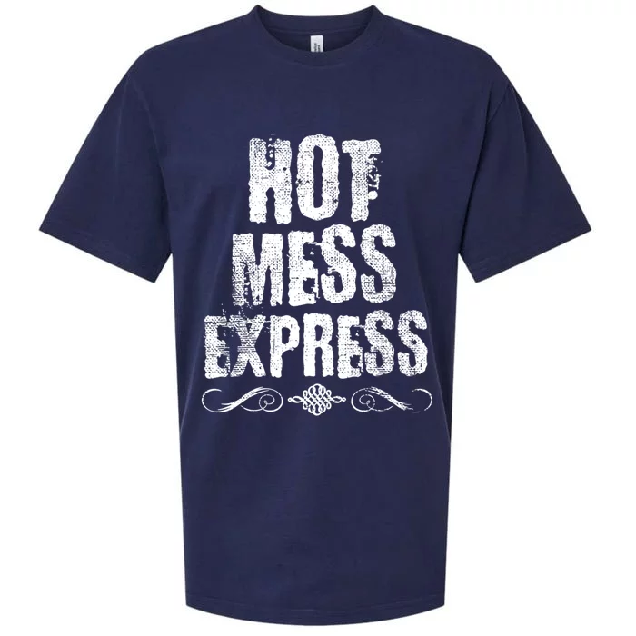 Hot Mess Express Scroll Gift Sueded Cloud Jersey T-Shirt