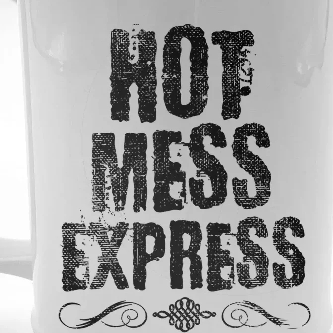 Hot Mess Express Scroll Gift Front & Back Beer Stein