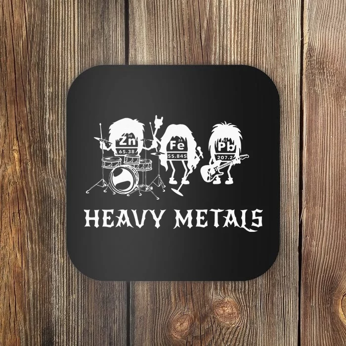 Heavy Metals Funny Chemistry Periodic Table Joke Coaster