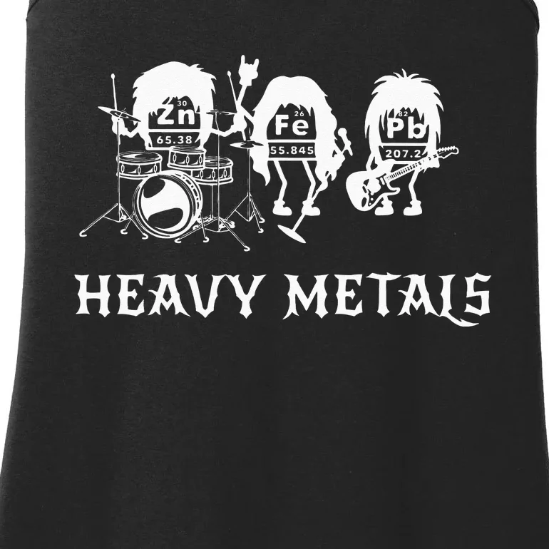 Heavy Metals Funny Chemistry Periodic Table Joke Ladies Essential Tank