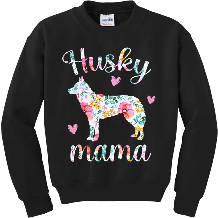 Husky Mom Funny Siberian Husky Mama Dog Lover Owner Kids Sweatshirt