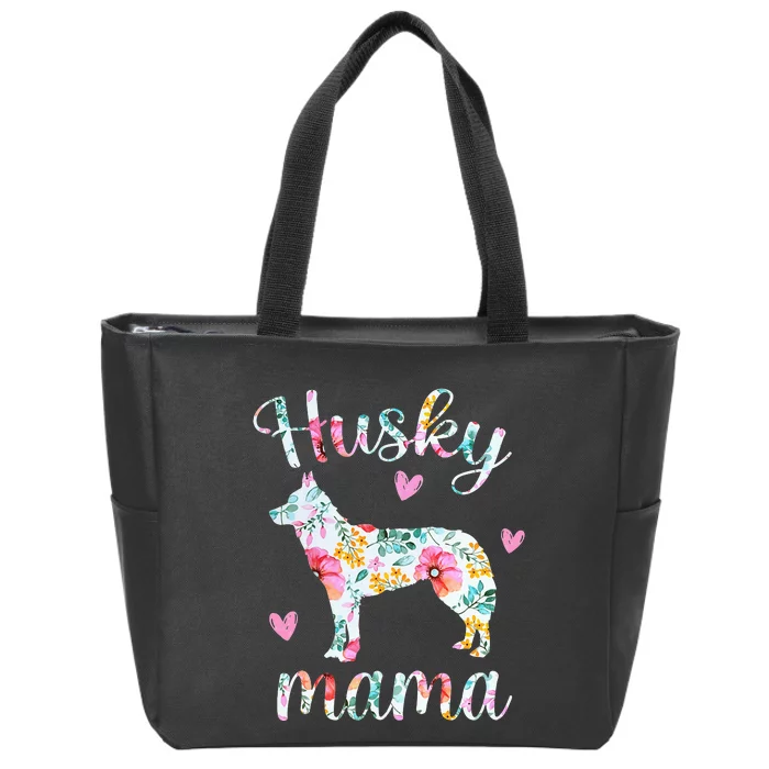 Husky Mom Funny Siberian Husky Mama Dog Lover Owner Zip Tote Bag